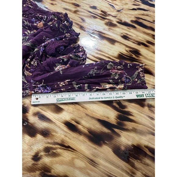 Oddy Womens Tunic Size 3XL Floral Lace Ruffles Peasant Cottagecore Modern Career - Picture 5 of 10